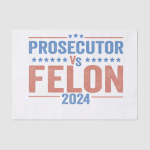 Ankläger Vs Felon - Amerikanische Wahl 2024 Seidenpapier