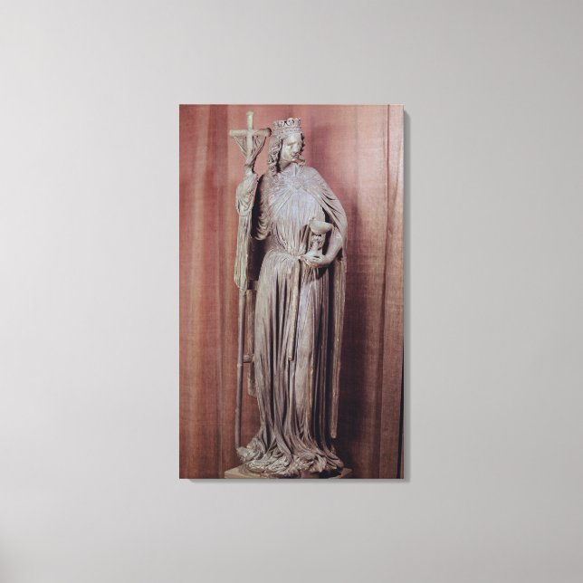 Anklägliche Figur einer Kirche, die ein Kerker häl Leinwanddruck (Vorderseite)