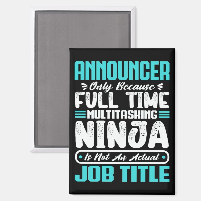 Ankündiger Job Title Professionals Qualifikationen Magnet (Vorderseite/Rückseite)