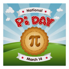 Ankündigung an alle Pi-Day-Poster Poster