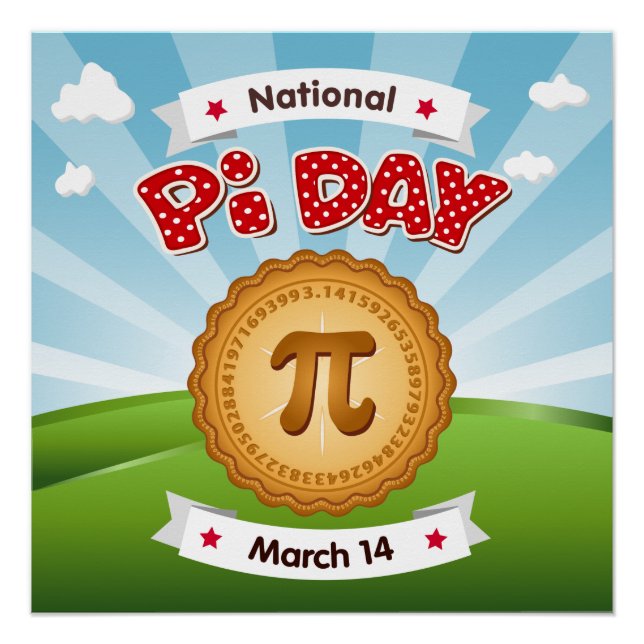 Ankündigung an alle Pi-Day-Poster Poster (Vorderseite)