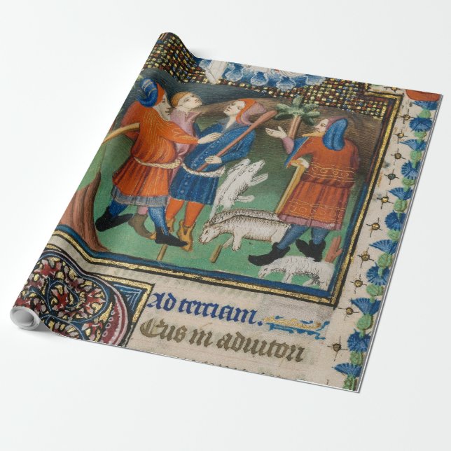 Ankündigung an die Hirten - geleuchtet Geschenkpapier (Ungerollt)