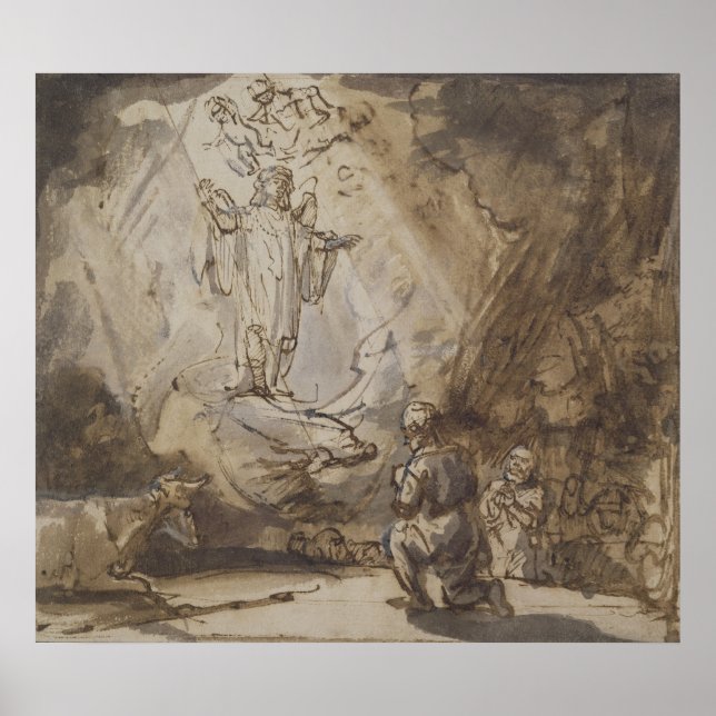 Ankündigung an die Hirten Poster (Vorne)