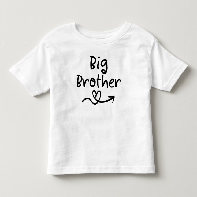 Ankündigung Big Brother | Matching Sibling Family Kleinkind T-shirt (Vorderseite)