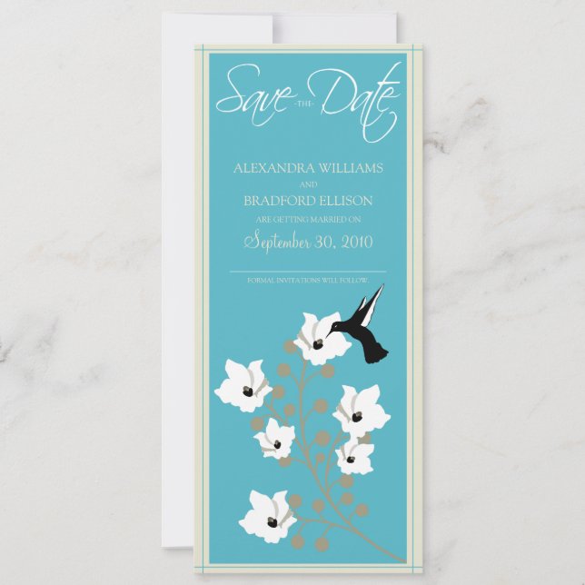 Ankündigung Datum freihalten (aqua) (Vorderseite)