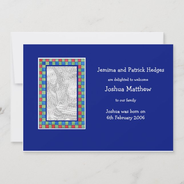 Ankündigung der Adoption (Vorderseite)