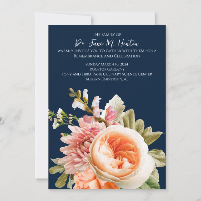 Ankündigung der Beerdigungsfeier der Marine 011124 (Vorderseite)