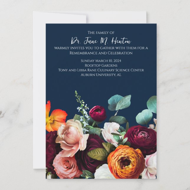 Ankündigung der Beerdigungsfeier der Marine 011124 (Vorderseite)