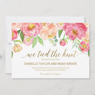 Ankündigung der Blume Peach and Pink Peony