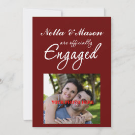 Ankündigung der einfachen Verlobung Foto