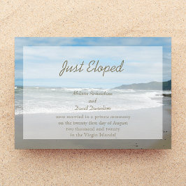 Ankündigung der Elopement-Ehe Einladung