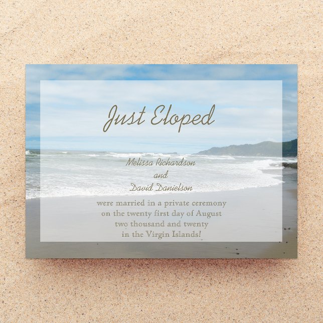 Ankündigung der Elopement-Ehe Einladung (Von Creator hochgeladen)