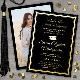 Ankündigung der Eltern von Black & Foil Foto Absch