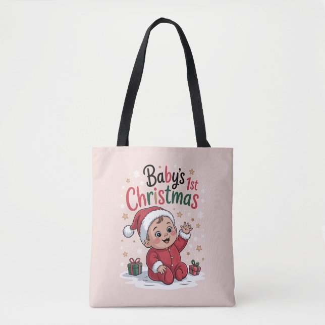 Ankündigung der ersten Weihnachtsschwangerschaft d Tasche (Vorderseite)