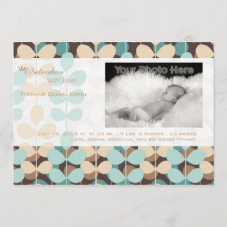 Ankündigung der Geburt eines grünen Efeu