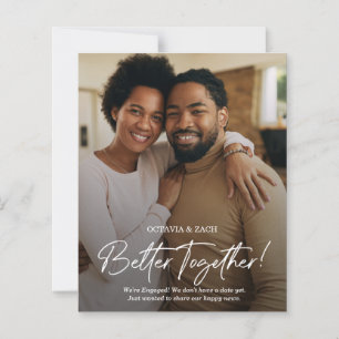 Ankündigung der Hochzeitsfeier im Foto