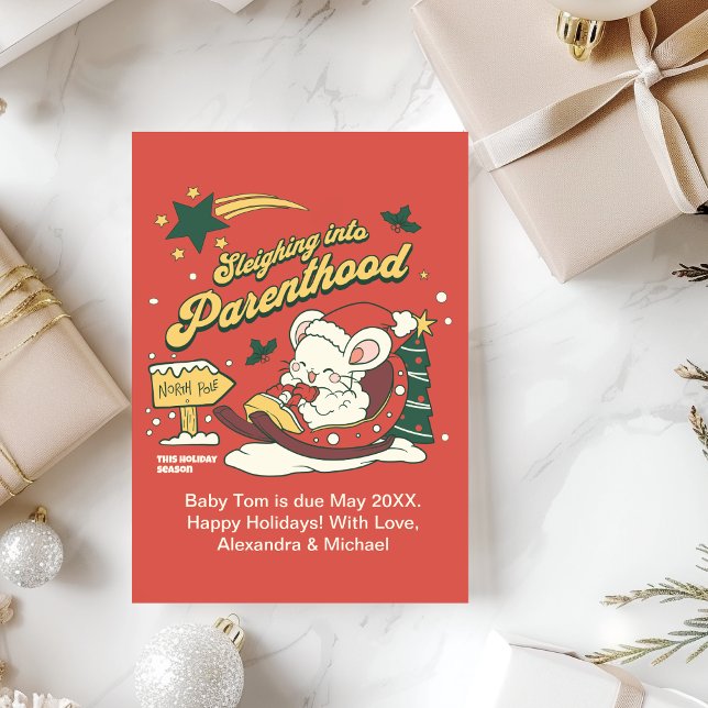 Ankündigung der Kinderschwangerschaft für moderne  (Von Creator hochgeladen)