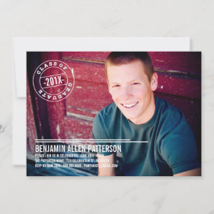 Ankündigung der Modernen Briefmarke Foto Graduatio