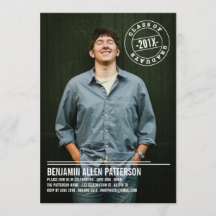 Ankündigung der Modernen Briefmarke Foto Graduatio