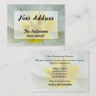 Ankündigung der neuen Adresse der White Tulip