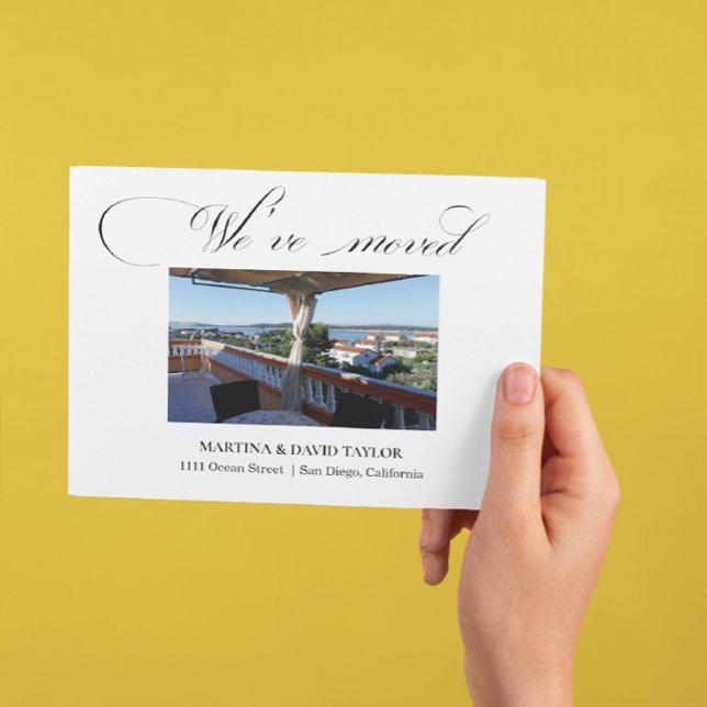 Ankündigung der neuen Zuhause-Adresse Foto-Postkar Postkarte (Von Creator hochgeladen)