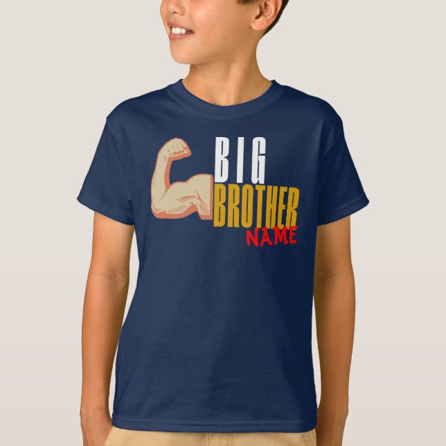 Ankündigung der personalisierten Großen Bruderscha T-Shirt (Vorderseite)