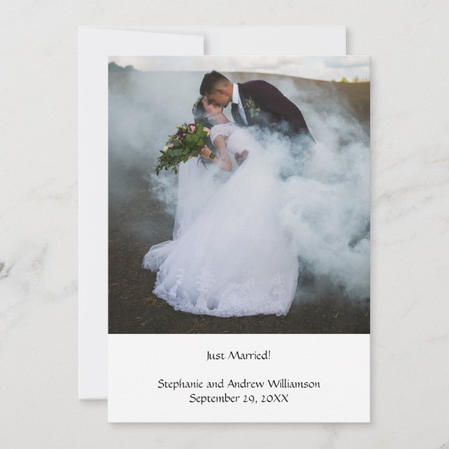 Ankündigung der Personalisierten Hochzeitsfeier vo (Vorderseite)