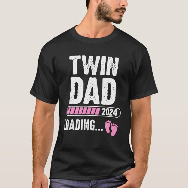 Ankündigung der Schwangerschaft 2024: Zwillingsbel T-Shirt (Vorderseite)