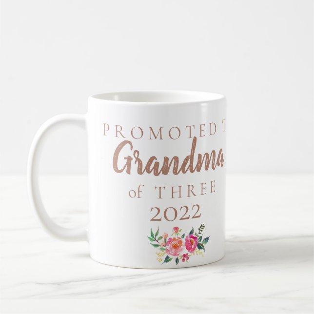 ANKÜNDIGUNG DER SCHWANGERSCHAFT AN DIE GRANDMA-ANZ KAFFEETASSE (Links)