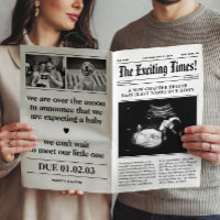 Ankündigung der Schwangerschaft in der Zeitung