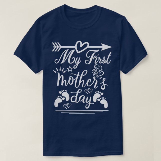 Ankündigung der Schwangerschaft meiner ersten Mutt T-Shirt (Design vorne)