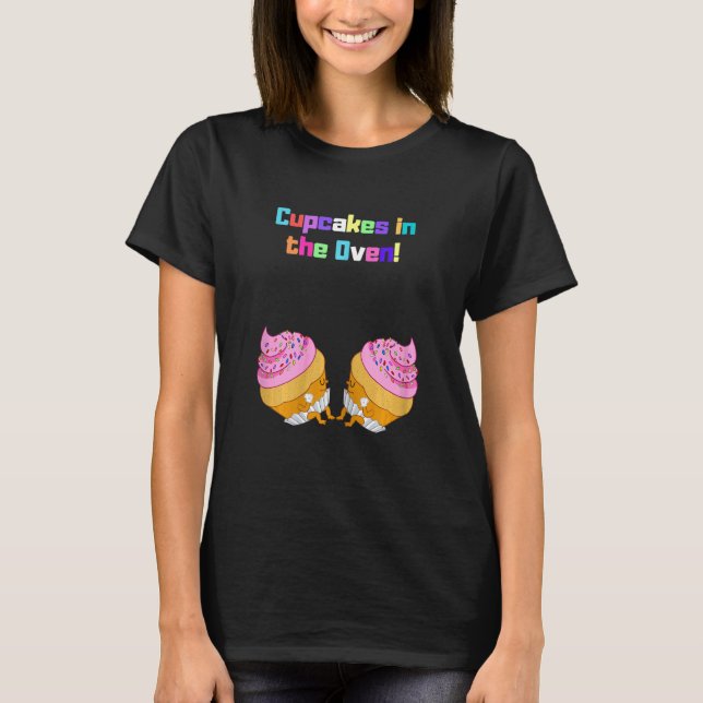 Ankündigung der Schwangerschaft von Frauen T-Shirt (Vorderseite)