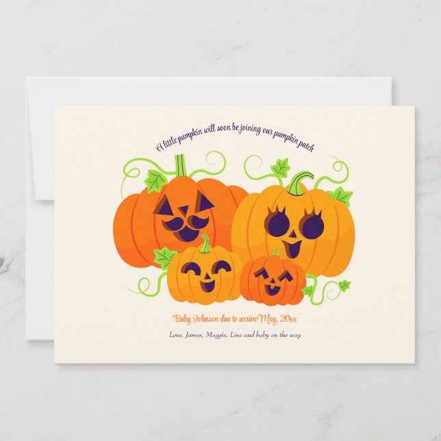 Ankündigung der Schwangerschaft von Pumpkin (Vorderseite)