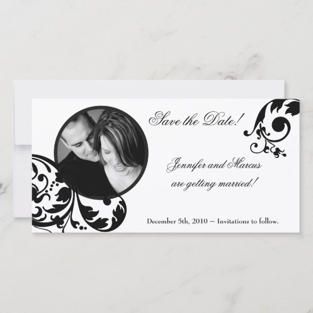 Ankündigung der Schwarz-weißen Verlobung (Vorderseite)