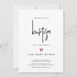 Ankündigung der Taufe für zeitgenössische Mädchen