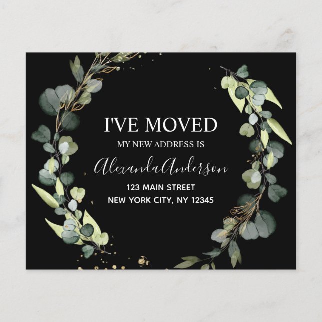 Ankündigung der Umstellung des Haushalts Eukalyptu Flyer (Vorne)