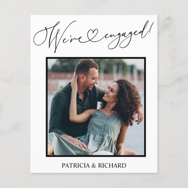 Ankündigung der Verlobung des Haushalts Save the D (Vorderseite)