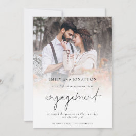 Ankündigung der Verlobung "Elegantes Foto Overlay"