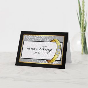 Ankündigung der Verlobung, er klingelt drauf!