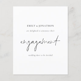 Ankündigung der Verlobung für einfaches Skript-Fot