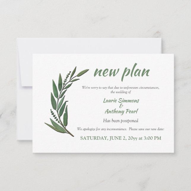 Ankündigung der Verzögerung (Vorderseite)