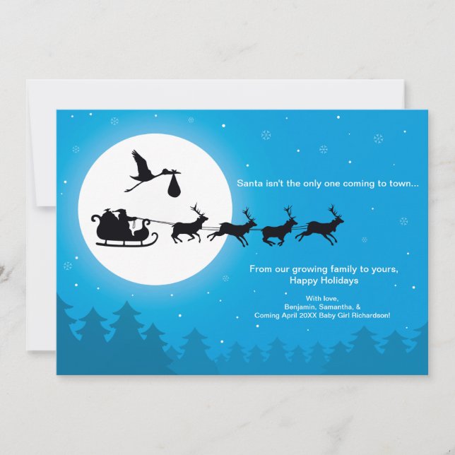 Ankündigung der Weihnachtsschwangerschaft in der S (Vorderseite)