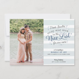 Ankündigung der Weihnachtsschwangerschaft in Nizza