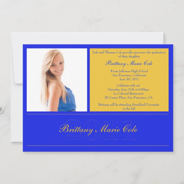 Ankündigung des Abschlusses 2011 (Vorderseite)