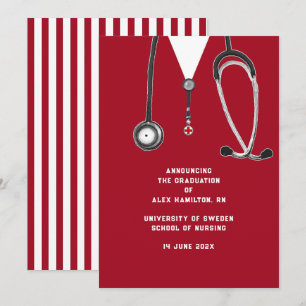 Ankündigung des Abschlusses der Krankenpflege