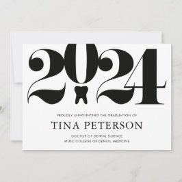 Ankündigung des Abschlusses der Zahnarztschule