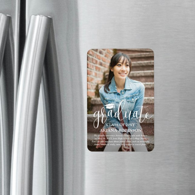 Ankündigung des Abschlusses des modernen White Scr Magnet (Von Creator hochgeladen)