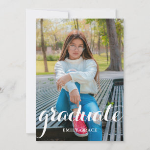 Ankündigung des Abschlusses einer modernen Kalligr