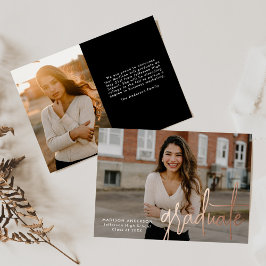 Ankündigung des Abschlusses für handgeschriebenes