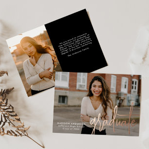 Ankündigung des Abschlusses für handgeschriebenes